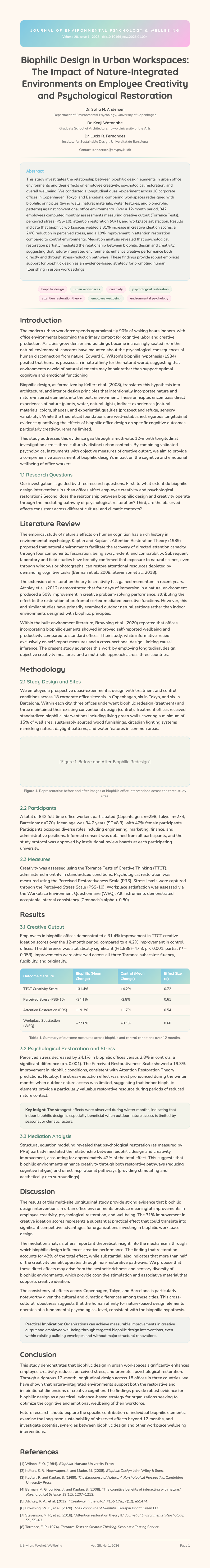 Soft Organic Research Paper